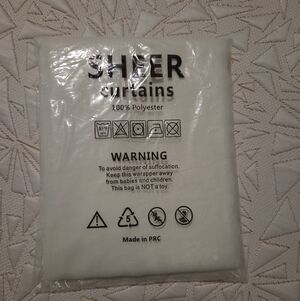 Sheer White Curtains